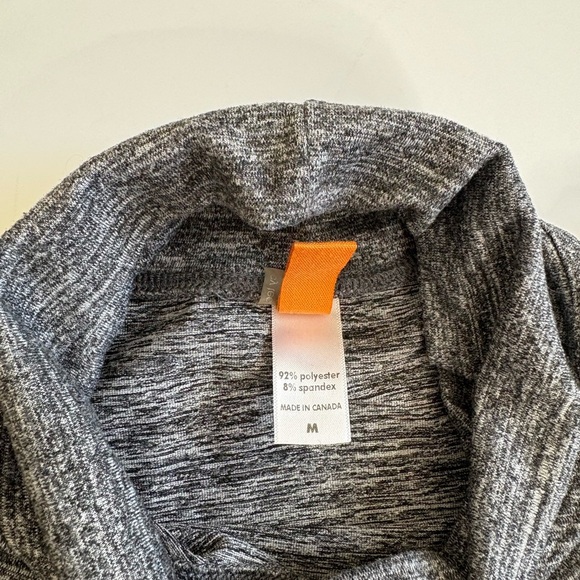 Lucy Active Gray Heather Turtleneck Long Sleeve Size Medium - Picture 4 of 7